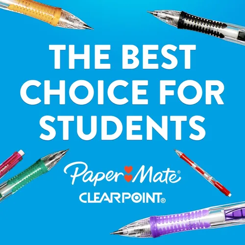 Vista 2 de Paper Mate Clearpoint - Lápices mecánicos (0.7 mm, barril negro, recargable, 4 unidades)