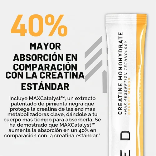 Vista 6 de Kaged Monohidrato de creatina + tecnología de absorción máxima 25
