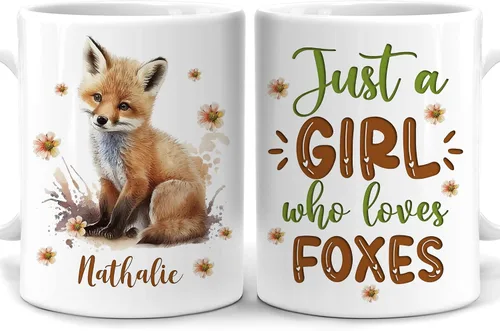 Vista 16 de Hyturtle Regalos Personalizados Amante de Osos - Taza de Café de Cerámica Just A Girl Who Loves Bears con Nombre Personalizado 11oz - Idea de Regalo