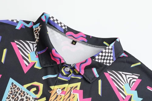 Vista 69 de Camisas de golf para hombre, Dry Fit, camisa de golf de manga corta, divertidas camisas polo de golf