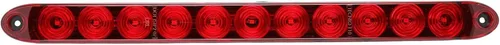 Vista 2 de Luz de remolque multifunción roja de 15 pulgadas para remolque, barra LED, impermeable, fabricada en Estados Unidos