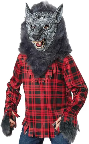 Vista 2 de Seasons Direct Halloween Boys Gray Full Moon Werewolf Costume