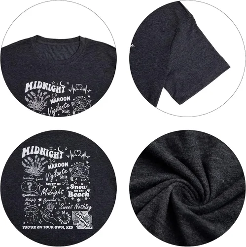 Vista 6 de Camiseta de concierto de campo para mujer, camiseta para amantes de la música, camisetas gráficas de música vintage, camisetas de regalo