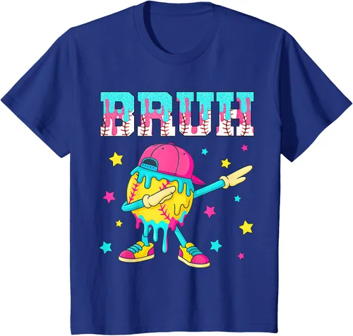Vista 41 de Baseball Life Style 101 Apparel Youth Drip Baseball Boys Kid Camiseta