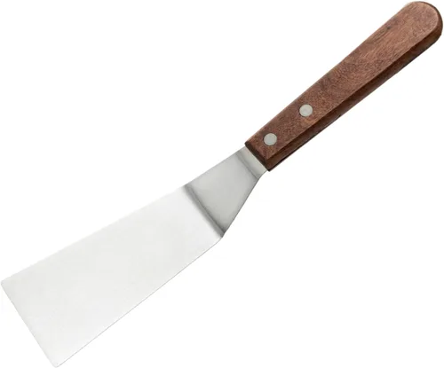 Vista 4 de Winco Blade Grill Espátula, 5.5 x 2.5 pulgadas, acero inoxidable, marrón, mediana