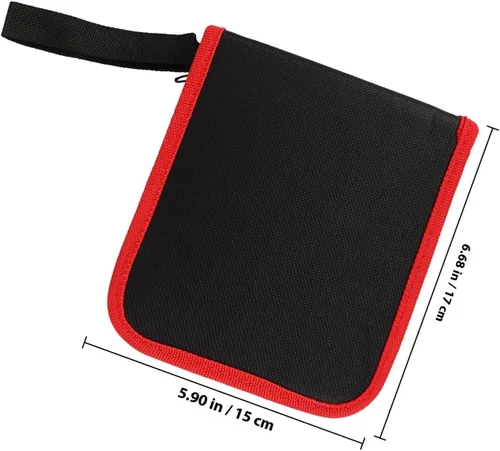 Vista 2 de VALICLUD Canvas Tool Pouch Organizer for Drill Bits and Screwdrivers Portable Storage Bag for Craftsmen DIY Garage Car and Truck Use Heavy Duty