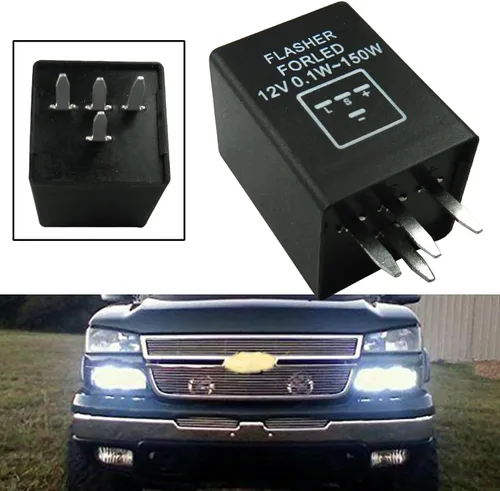 Vista 5 de x xotic tech 1 relé electrónico LED intermitente CF12 de 12 V y 2 pines para instalar bombillas LED de señal de giro LED con problemas de hiperflash
