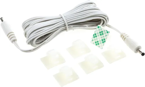 Vista 8 de EShine, cable de interconexión, para LED bajo el gabinete con gancho para cable para una cómoda instalación Negro