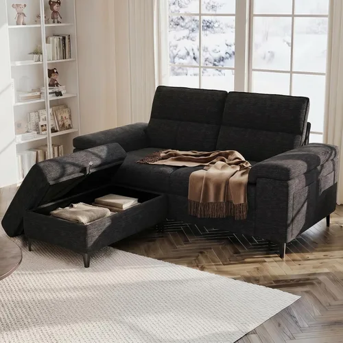 Vista 22 de Upvilla Sofá moderno de 71.25 pulgadas para sala de estar, sofás de asiento profundo con cojín de 8 pulgadas, cómodo sofá de amor de felpilla de 2