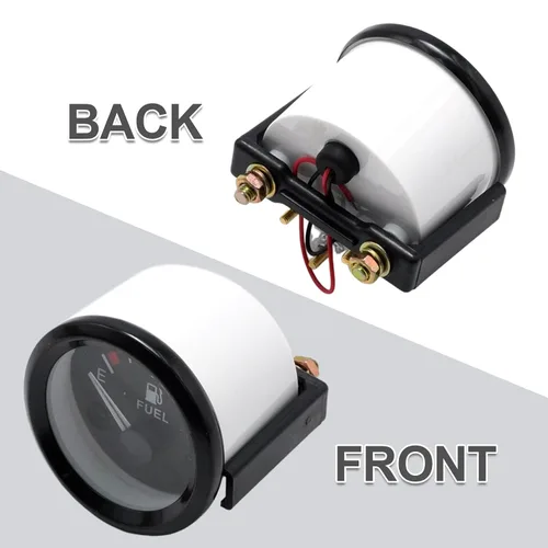 Vista 8 de Hoypeyfiy - Medidor de nivel de combustible universal de 2 pulgadas 52 mm para coche y SUV con sensor de combustible E-1/2-F puntero 12 V