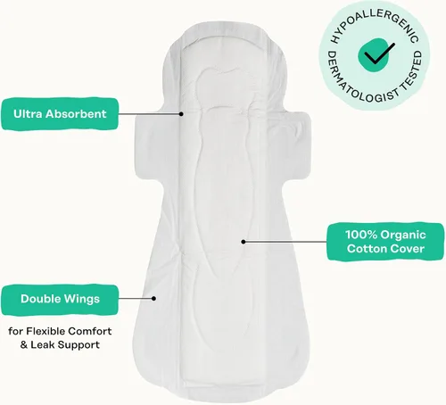 Vista 5 de The Honey Pot Company - Almohadillas herbales para mujeres - Noche entera con alas - Infundidas con aceites esenciales para efecto refrescante