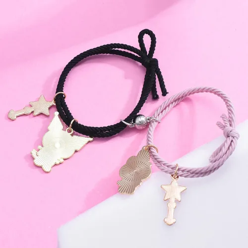 Vista 5 de Collar de anime figura de joyería para adolescentes kawaii mejores amigos gargantilla colgante para niña Metal Tiendaita