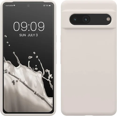 Vista 57 de kwmobile Funda compatible con Google Pixel 7 - Funda de silicona TPU con acabado suave - Piedra antigua