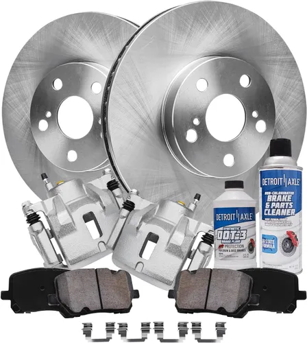 Vista 21 de Detroit Axle - 4 rotores de freno para Ford 1994-2004 Mustang, rotores de freno de disco delanteros y traseros 1995 1996 1997 1998 1999 2000 2001
