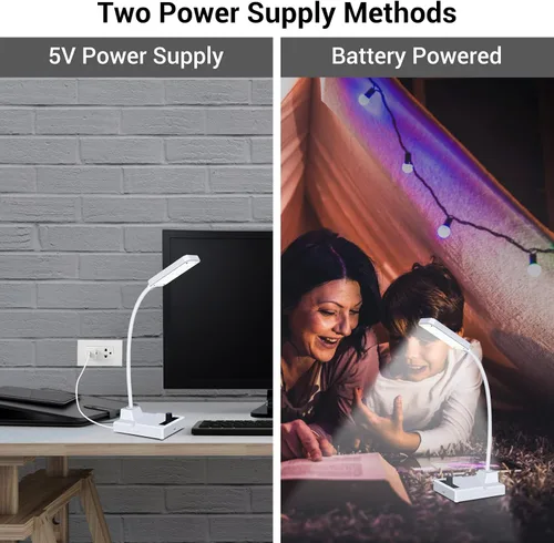 Vista 4 de MIOYOOW Kit de práctica de soldadura: construye tu propia lámpara de escritorio LED, luz de cuello de cisne recargable con brillo ajustable
