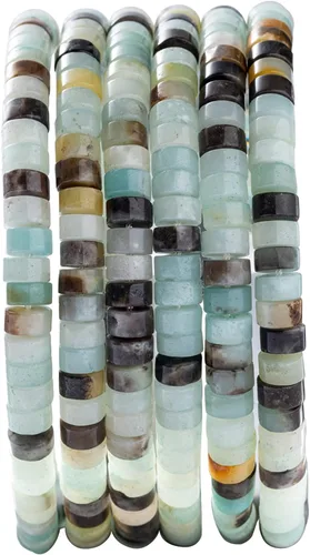 Vista 35 de Abalorios Espaciadores de Jade Natural Africano 4x2mm 38cm/str Redondos Planos Semipreciosos para Hacer Pulseras y Collares Jade africano