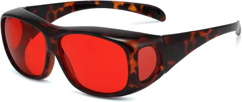 Vista 19 de Eyekepper Blue Light Reduction Fitover Glasses with Amber Lens Computer Glasses for Digital Screen,Wear Over Most Eyewear or Alone for