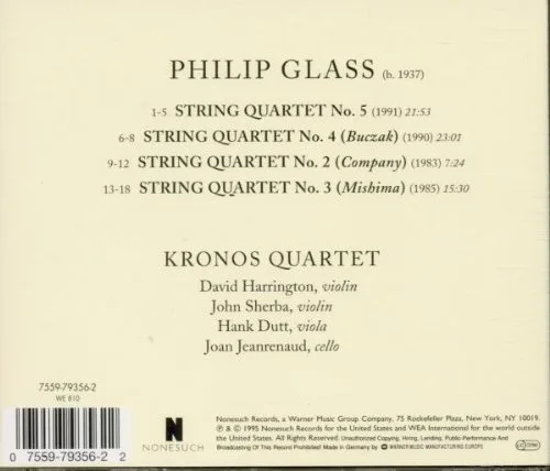 Vista 2 de GLASS, PHILIP String Quartets Nos. 2, 3, 4 & 5