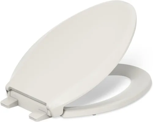 Vista 29 de KOHLER 4639-RL-0 Cachet ReadyLatch Asiento de inodoro redondo con cierre suave, color blanco