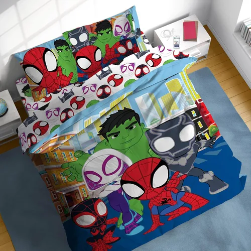 Vista 24 de Juego de edredón para niños Sunny Side Up incluye sábanas y fundas de almohada - Juego de cama suave y acogedor para una decoración elegante