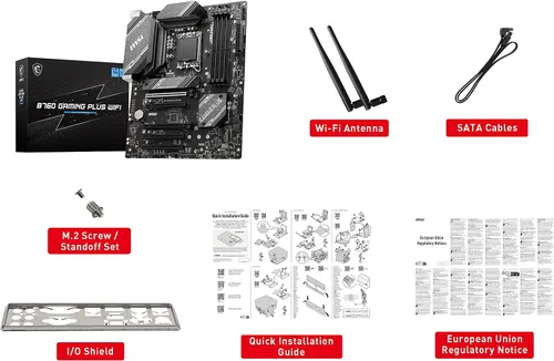 Vista 7 de MSI - Placa base para juegos B760 Gaming Plus WiFi