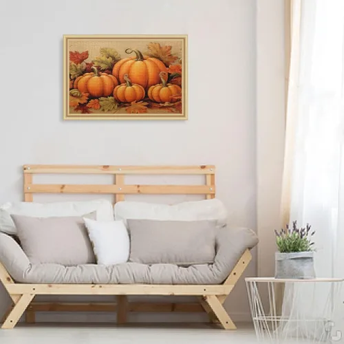 Vista 6 de Rompecabezas de otoño de calabaza de 500 piezas para adultos, rompecabezas educativos de aprendizaje, juguetes familiares difíciles y desafiantes