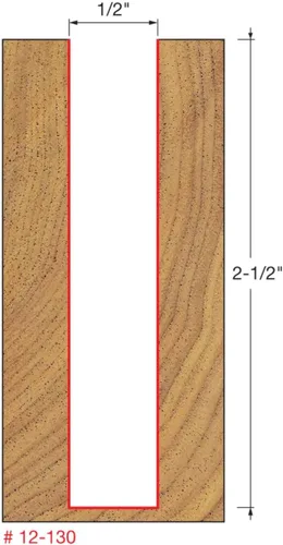 Vista 9 de Broca recta de doble acanaladura Freud, 15/64 x 3/4 de pulgada, con vástago de 1/2 pulgada, 12-096