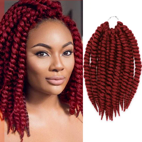 Vista 20 de Glam21USA sintético Jumbo Senegalese Twist sintético de 12 pulgadas 2-Azul