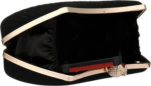 Vista 6 de Bolso de mano para mujer bolsa de noche brillante con asa superior bolso cruzado tejido bolsa de hombro para boda fiesta de graduación