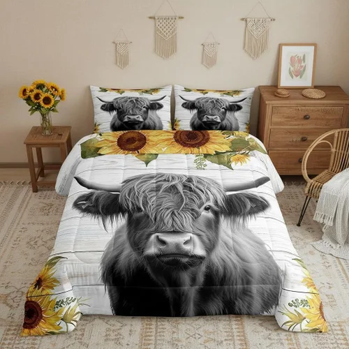 Vista 10 de Juego de edredón de mariposa morada tamaño individual para niñas y niños, ropa de cama rosa degradado, relleno de edredón de mariposa de ensueño