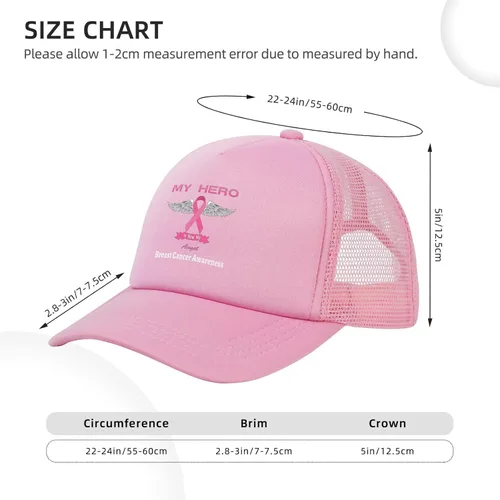 Vista 4 de Gorra de béisbol de malla para papá, gorra de camionero ajustable, unisex, color negro