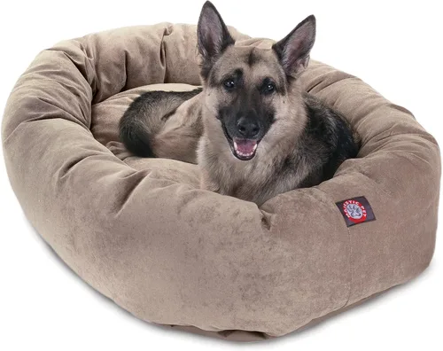 Vista 51 de Majestic Pet Villa - Cama para perros de espuma viscoelástica triturada de 32 pulgadas para perros de tamaño mediano, 32 x 23 x 7 pulgadas, cama