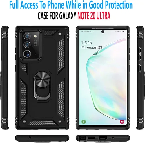 Vista 3 de STARSHOP Funda compatible con Samsung Galaxy Note 20 Ultra, no compatible con Note 20, con protector de pantalla de vidrio templado incluido, grado