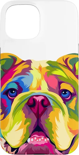 Vista 6 de Pop Art English Bulldog Dog Lover Bulldog Case for iPhone 17