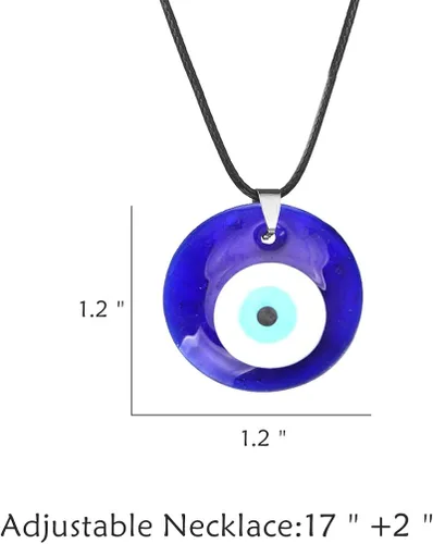 Vista 6 de choice of all Collar de mal de ojo para mujer, gargantilla dorada con protección contra el mal de ojo para niñas, collar de protección turca
