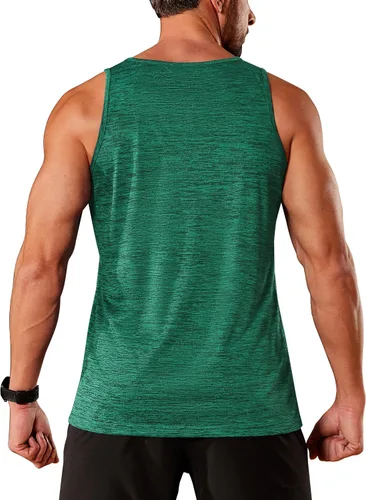 Vista 6 de TACVASEN Camisetas sin mangas para hombre, de secado rápido, sin mangas, para entrenamiento, musculación, fisicoculturismo, gimnasio, rendimiento