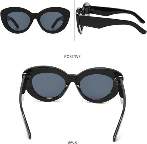 Vista 5 de GAOXIN Lentes de sol de moda con montura grande para hombres y mujeres para vacaciones al aire libre (color F, tamaño mediano)