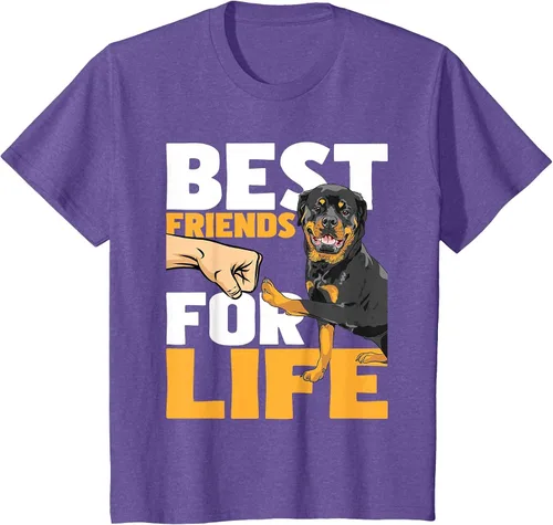 Vista 60 de Best Friends for Life - Rottweiler Animal Dog Lover Breeder T-Shirt