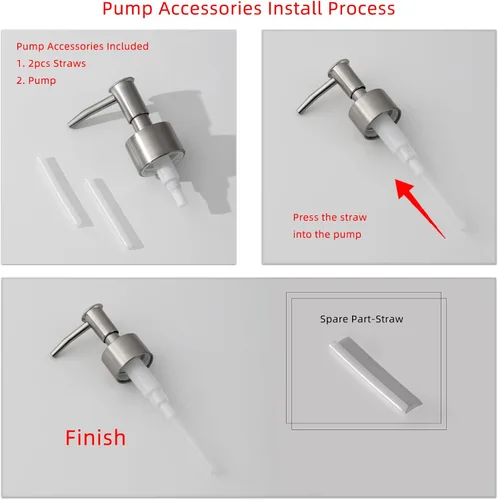 Vista 8 de Juego de accesorios de baño, organizador de baño para encimera, dispensador de jabón y soporte para cepillo de dientes, taza de enjuague bucal