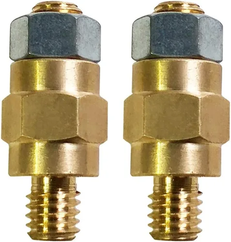 Vista 2 de Ampper - Perno de terminal de batería de poste lateral de latón de 3/8"-16, extensor de poste lateral de batería estándar compatible con poste GM