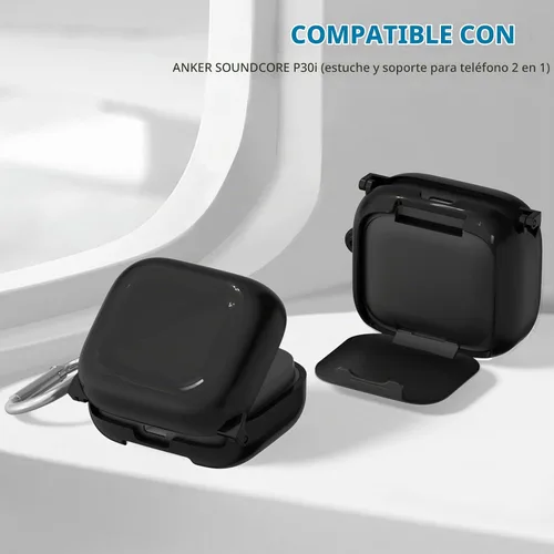 Vista 2 de Funda transparente para Anker Soundcore P30i, color negro