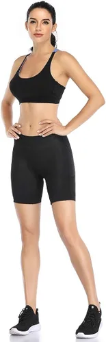 Vista 3 de Santic Women's Bike Shorts with Padded Cycling Quick Dry Breathable Side Pockets