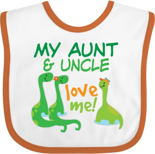 Vista 9 de inktastic My Aunt and Uncle Love Me Dinosaur Baby Bib
