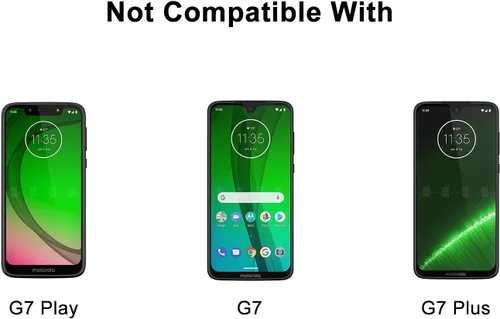 Vista 7 de Funda para Moto G7 Power/Moto G7 Supra/G7 Optimo Maxx, a prueba de golpes, protección contra caídas, resistente, plástico duro y absorción