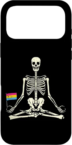 Vista 22 de Skeleton Yoga Pansexual Flag Yogi Asana Pan Pride LGBT Gift Case for iPhone 17