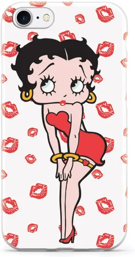 Vista 18 de Inspired Cases - Compatible con iPhone Xs Max - Funda protectora con textura 3D para Apple iPhone Xs Max - Classic Betty Boop
