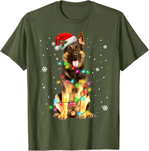 Vista 44 de Suéter de Navidad para perros de pastor alemán, suéter de Navidad para regalos de perros, Negro, S