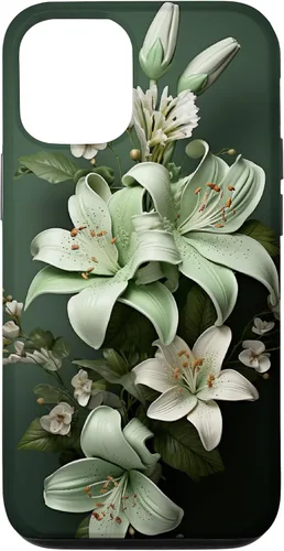 Vista 25 de Funda para iPhone 12 mini Sage green Wildflower Aesthetic Flower