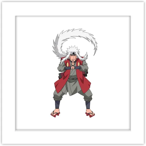 Vista 11 de Gallery Pops Naruto Shippuden - Arte de pared Jiraiya, versión enmarcada negra, 12 x 12 pulgadas