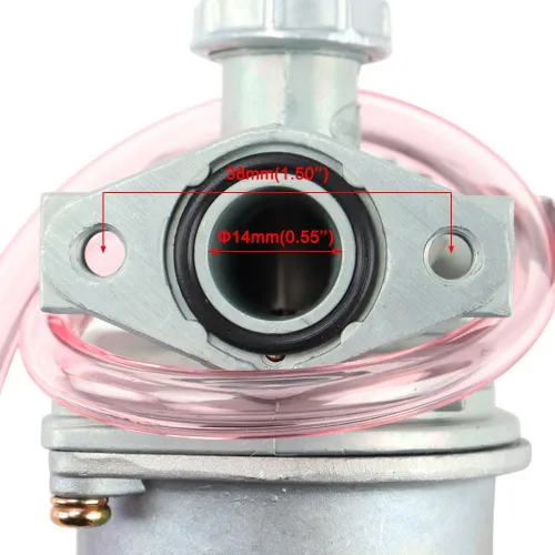 Vista 2 de PZ14 14mm Carburador 14mm carburador para motocicleta universal 60cc ATV moto de cross todo terreno pit bike sport y quad ATVs de utilidad motonetas